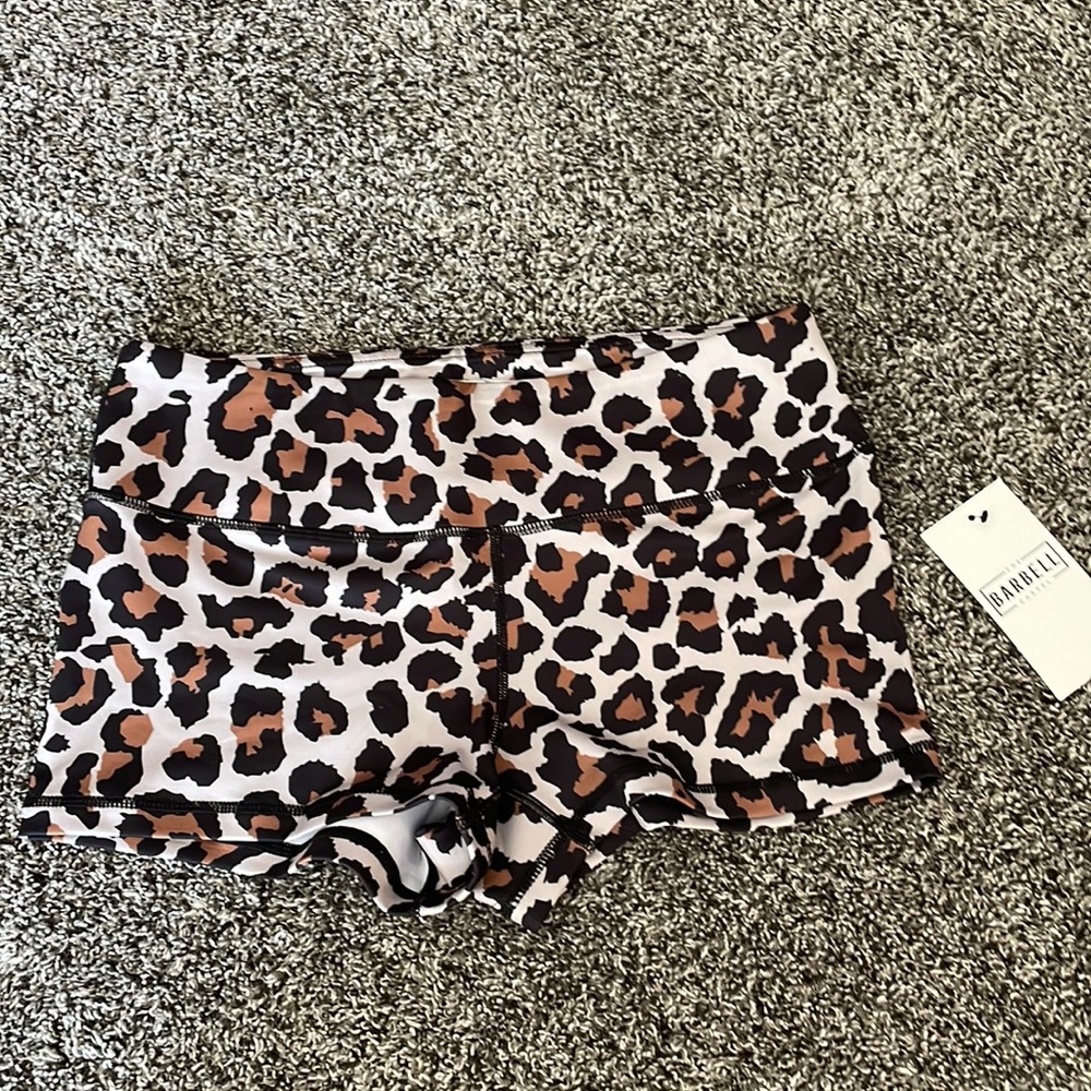 NWT Barbell Cartel comp short 2.0 leopard SZ M